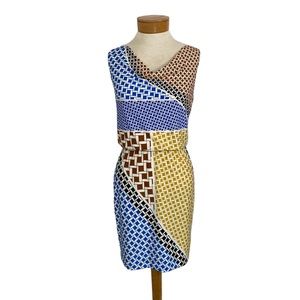Taylor sz 2 Multicolored, Geometric Dress